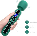 Wand Vibrator & Clit Stimulator with 10 Patterns, 4 Speeds for Women's Pleasure.