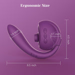 3-in-1 Clitoral & G-Spot Vibrator with Suction, Dual Stimulation & Detachable Design