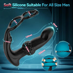 Remote Control Prostate Massager | 7 Mode Vibrating Anal Plug & Cock Ring for Men