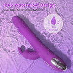Thrusting Beaded Rabbit Vibrator – 9.9" G-Spot & Clitoral Stimulator Dildo Toy