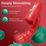 APP-Controlled Rose Vibrator – 9 Modes for Licking, Sucking & Finger Massage   2/2