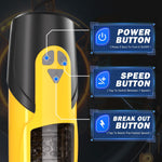 Automatic Male Masturbator with 7 Thrusting & Rotating Modes, Suction Base