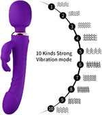 Classic G-Spot Rabbit Vibrator with 10 Modes – Soft Silicone Massager for Women