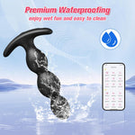 APP-Controlled Anal Plug Vibrator – 9-Mode Silicone Prostate Massager for Men & Couples