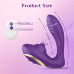 Clitoral & G-Spot Vibrator with Remote, 10 Modes, Waterproof & Rechargeable, Purple