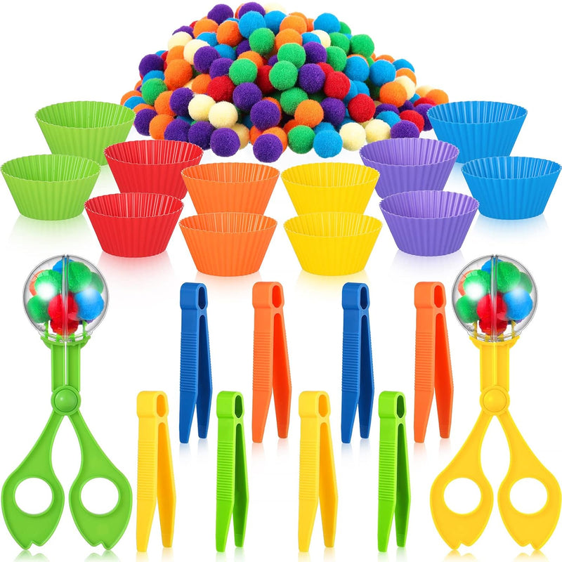 142 Pieces Fine Motor Skills Handy Scooper Set Sensory Bin Filler Includes