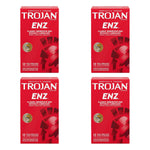 Non-Lubricated Latex Condoms - Enz, 12 Count (Pack of 4)