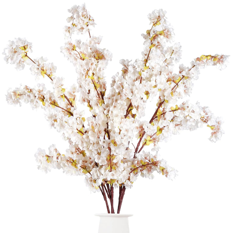 Artificial Cherry Blossom Branches Faux Cherry Flowers 39 Inch Peach Branches