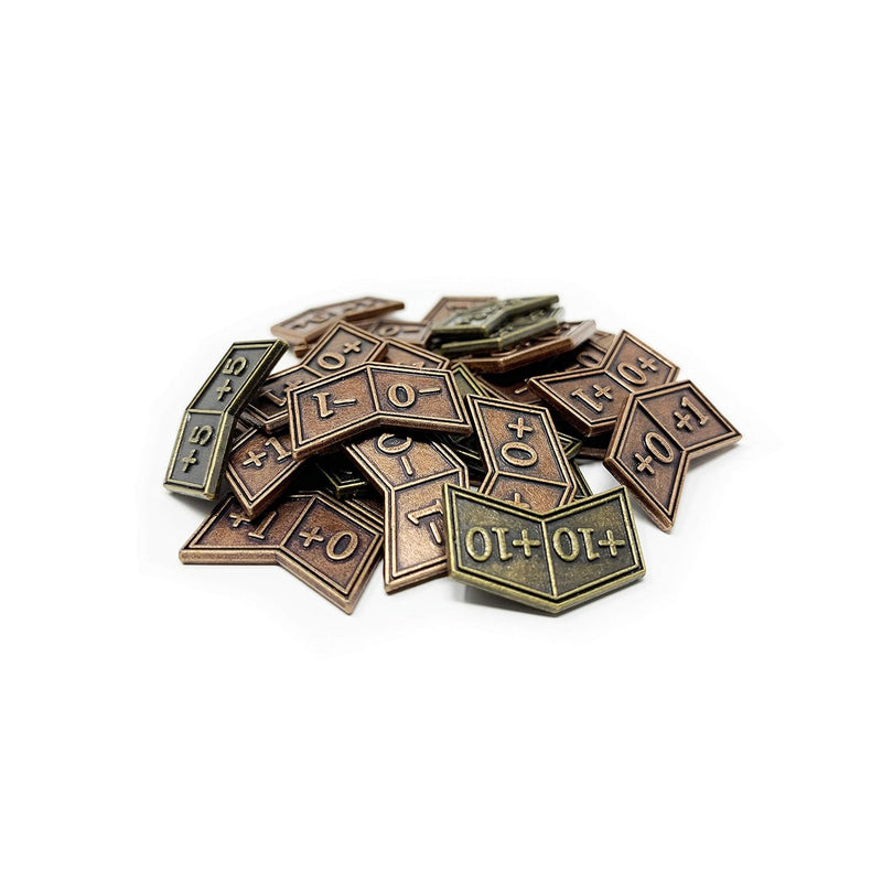 Mtg Buff Counters Expansion Set Of 30 Metal Tokens With Velvet Drawstring P