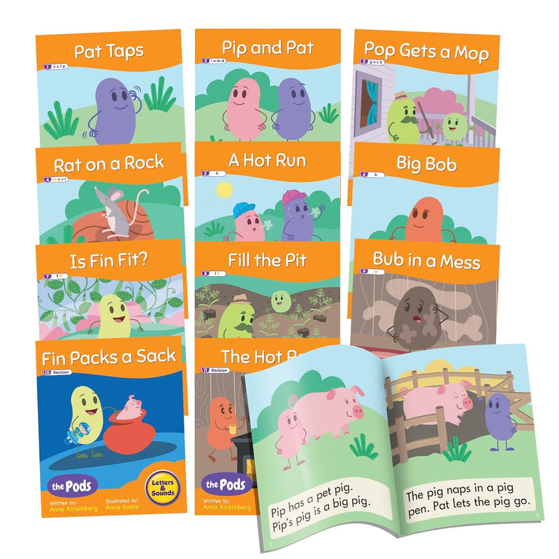 Junior Learning Decodable Readers The Pods - Phase 2 Letter Sounds: The Sci