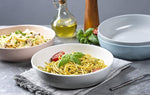 Pasta Bowl, Salad Bowls, Bowls, Serving Bowls, Soup, Ceramic, Large Capacity, Microwave & Dishwasher Safe, Set of 4, 40 Oz, (White)
