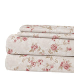 Printed 3-Piece Extra Soft Bedding Sheets & Pillowcase Set, Deep Pocket Up To 16 Inch Mattress Kashmir Rose Twin