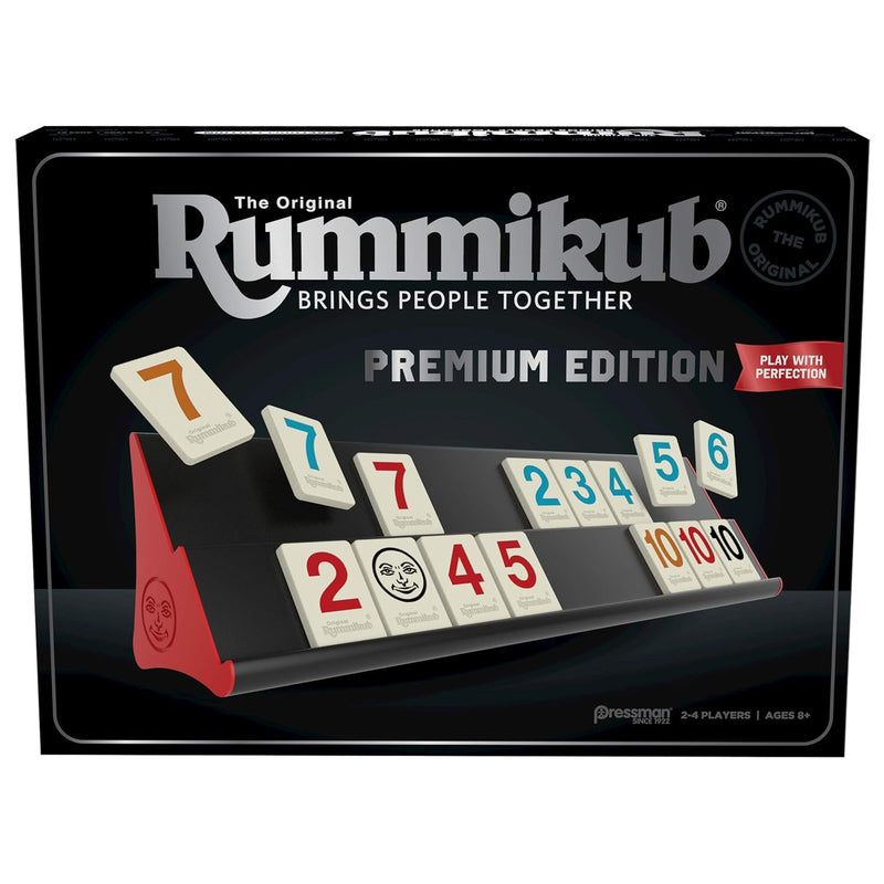 Rummikub Premium Edition by Pressman - Features Racks - Large Number Engrav