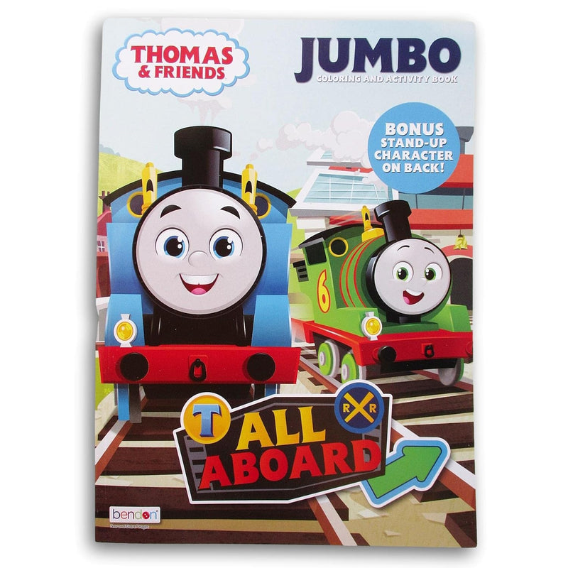 Thomas Coloring and Activity Book with Friends Stand-Up Character on Back -