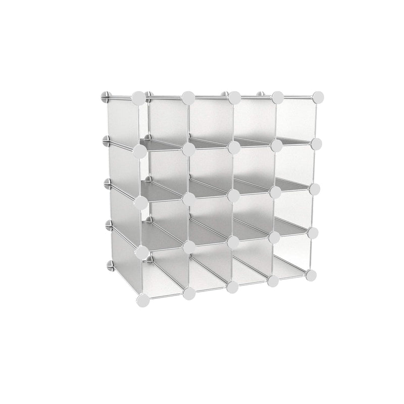 Interlocking Stackable Cubes Piece 16 Cube Interlocking, Customizable, Stackable Modular Cubby Shel ...