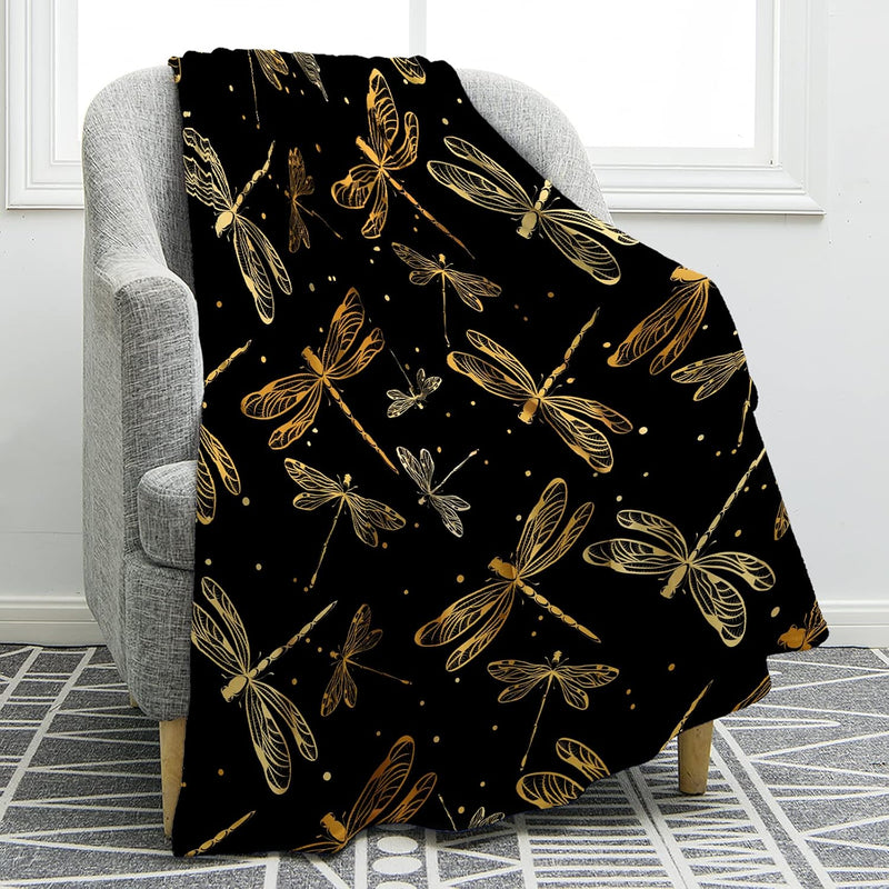 Dragonfly Blanket Gifts For Women Kids Girls Home Bedroom Living Room Birthday