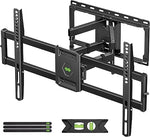 Full Motion TV Wall Mount for Most 47-84 inch Flat Screen/LED/4K TV, TV Mount Bracket Dual Swivel Articulating Tilt 6 Arms, Max VESA 600x400mm, Holds up to 132lbs, Fits 8” 12” 16" Wood Studs