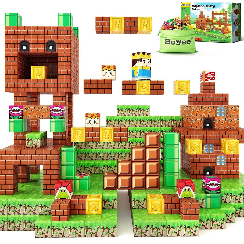 Magnetic Blocks Building Toys Build Mine Magnet World Set, Magnet Toys For Boy