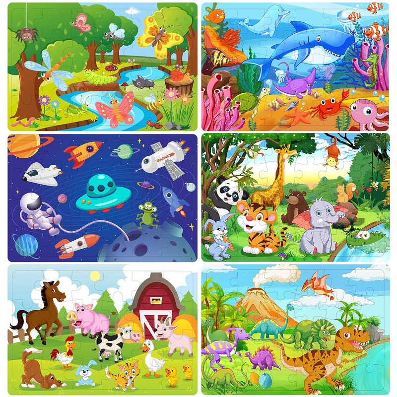Puzzles For Kids Ages 3 5, Wooden Jigsaw Puzzles 24 30 Pieces For Toddler C