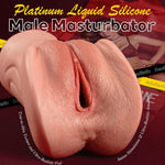 Platinum Silicone Pocket Pussy Male Masturbator - 4D Pleasure Channel For Intense Stimulation & Ultra-Realistic Sensations, With True-To-Skin Texture & Ultra-Realistic Feel, Adult Sex Toy