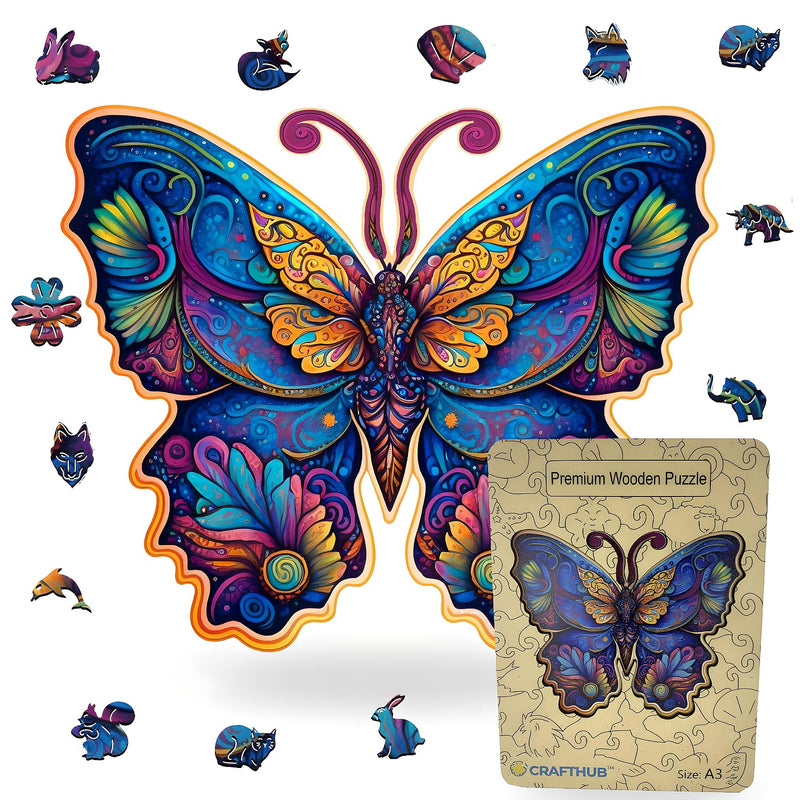 Cafthub Wooden Jigsaw Puzzles A4 Animal Shaped Wooden Puzzles For Adults And F