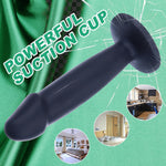 3 Sizes Soft Silicone Butt Anal Plug Set (4.7", 5.5", 6.7"), Black Realistic Dildo With Suction Cup Base, Small Anal Training Kit For Beginners To Advanced Users, Anal Dildos Set For Women Men Couples