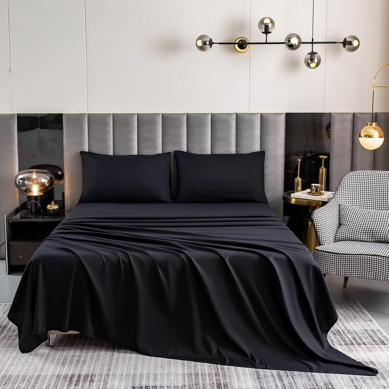 Queen Sheet Set- Ultra Soft Sheets-Luxury-Breathable-16 Deep Pocket- 1800 Thre