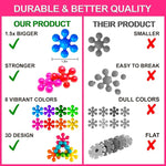 300-Piece Interlocking Disc Building Blocks for Kids Ages 3+