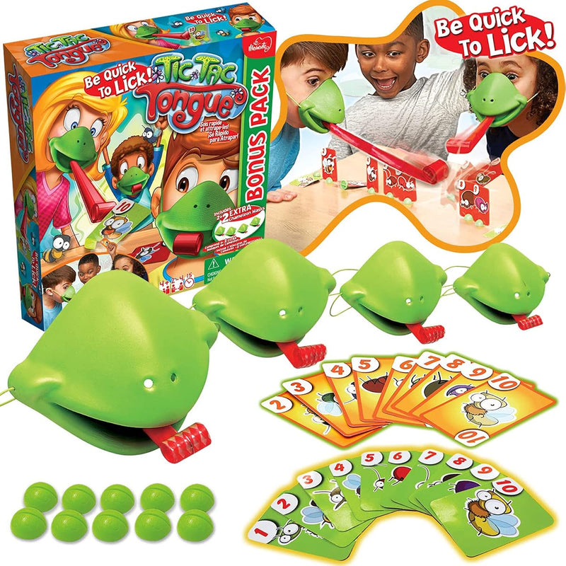 Tic Tac Tongue Game, Be Quick To Lick The Bugs, Chameleon Game, Ages 4+, Fa