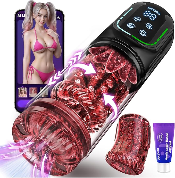AI-Controlled Automatic Male Masturbator with App Connectivity and Adjustable Functions