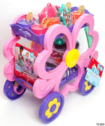 Flower Tea Cart Play Set, 45 Pieces