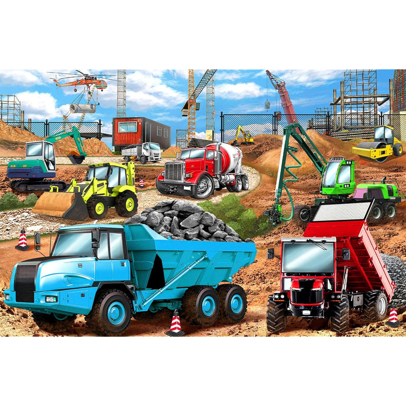 Puzzles For Kids Ages 4 8, Construction Vehicles 100 Piece Puzzles For Kids