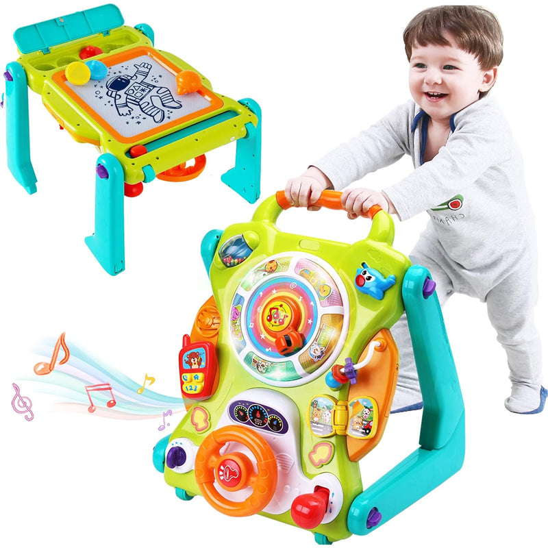 iPlay, iLearn 3 in 1 Baby Walker Sit to Stand Toys, Kids Activity Center, T