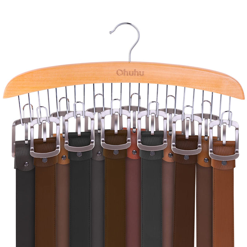 Belt Hanger Organizer For Closet, 12 Hooks Belt Rack For Storage And Organizatio