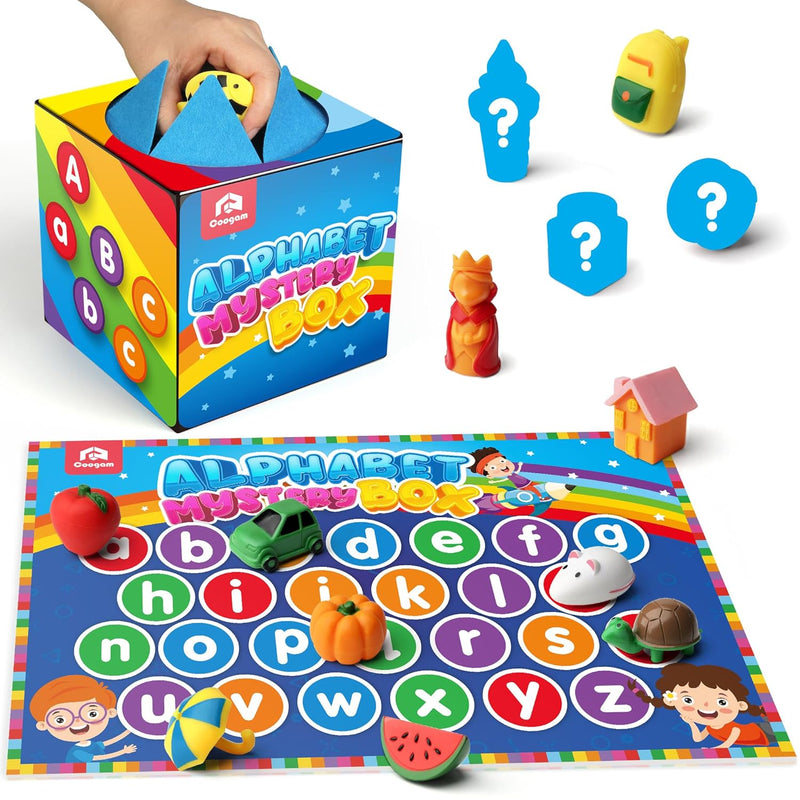 Coogam Mystery Surprise Box, Fine Motor Letter Matching and Sorting Game, 2