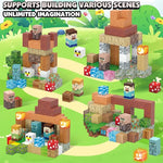 120-Piece Magnetic Building Blocks for Kids Ages 3+ with Light-Up Cubes