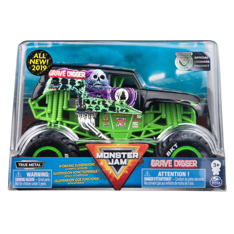 Monster Jam Official Grave Digger Monster Truck, Die-Cast Vehicle, 1:24 Sca