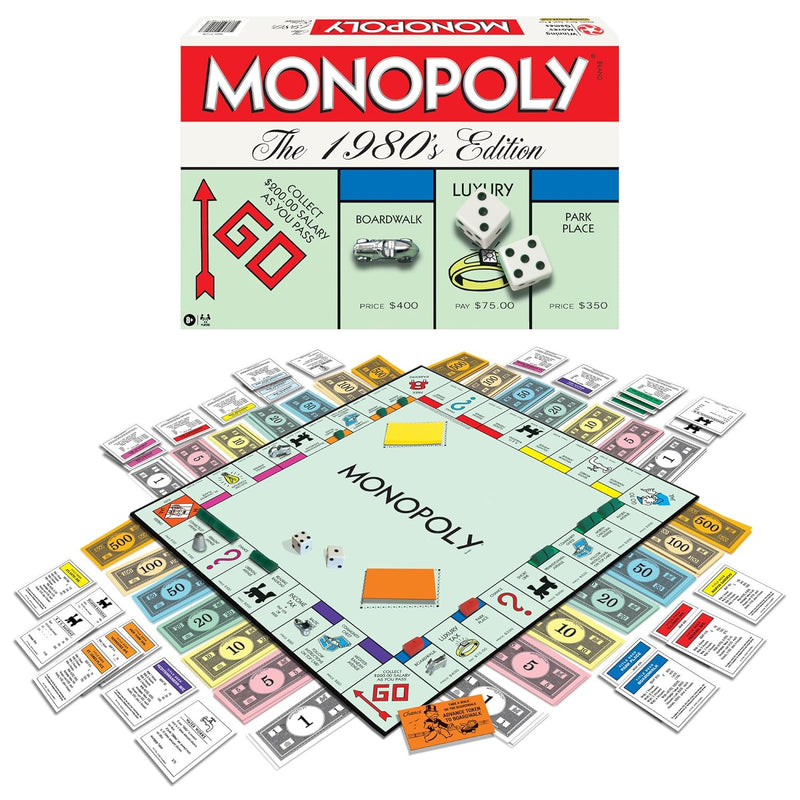 Monopoly The 1980'S Edition With Original 1980'S Artwork & Components Incl.