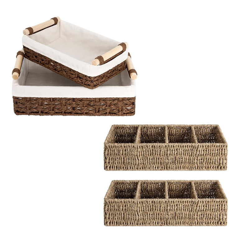 Open Home Storage Wicker Baskets