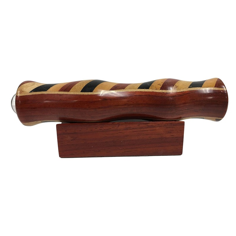 Kaleidoscope Teleidoscope In Solid Padauk Wood, 5 1/2 Inches Long, Inlaid Pada