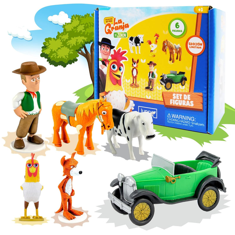 La Granja De Zenon, Set De Figuritas De Acción Y Aventura Para Niños, 6 Fig