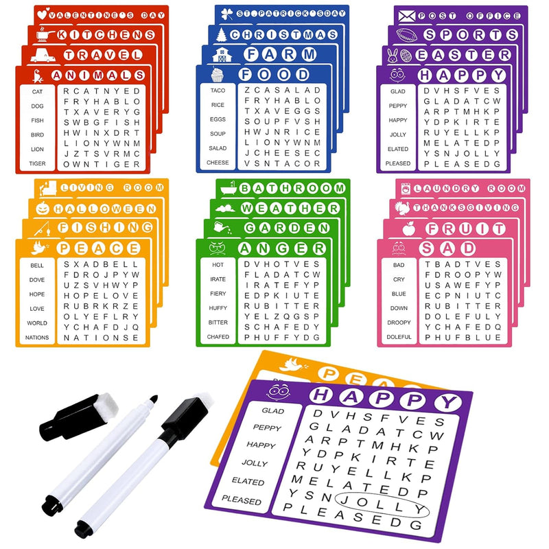 Dementia Activities For Seniors, 12 Pcs Word Search Books For Elderly Alzhe
