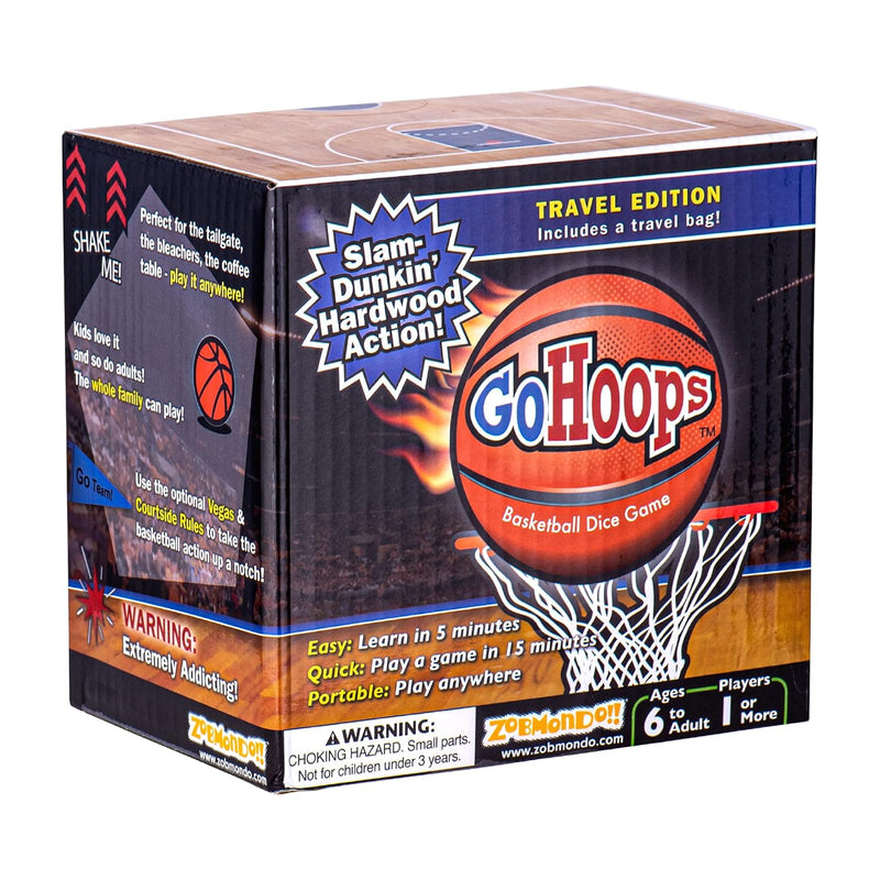 Gohoops Basketball Dice Game For Basketball Fans, Families And Kids Play At Ho