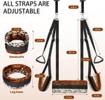 Leopard Print Door Swing with Plush Seat – Adjustable Bondage Set for Couples