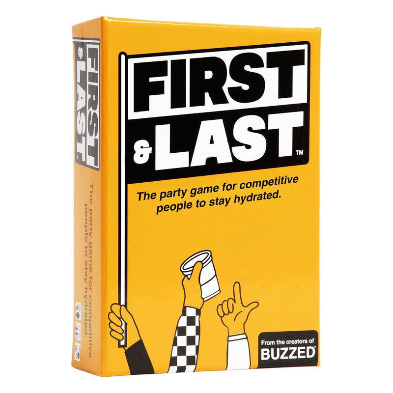 First & Last By Buzzed The Competitive Drinking Game For Adults Pool Party