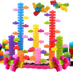 STEM Building Blocks Set for Kids Ages 3-5 with Creative Construction Play