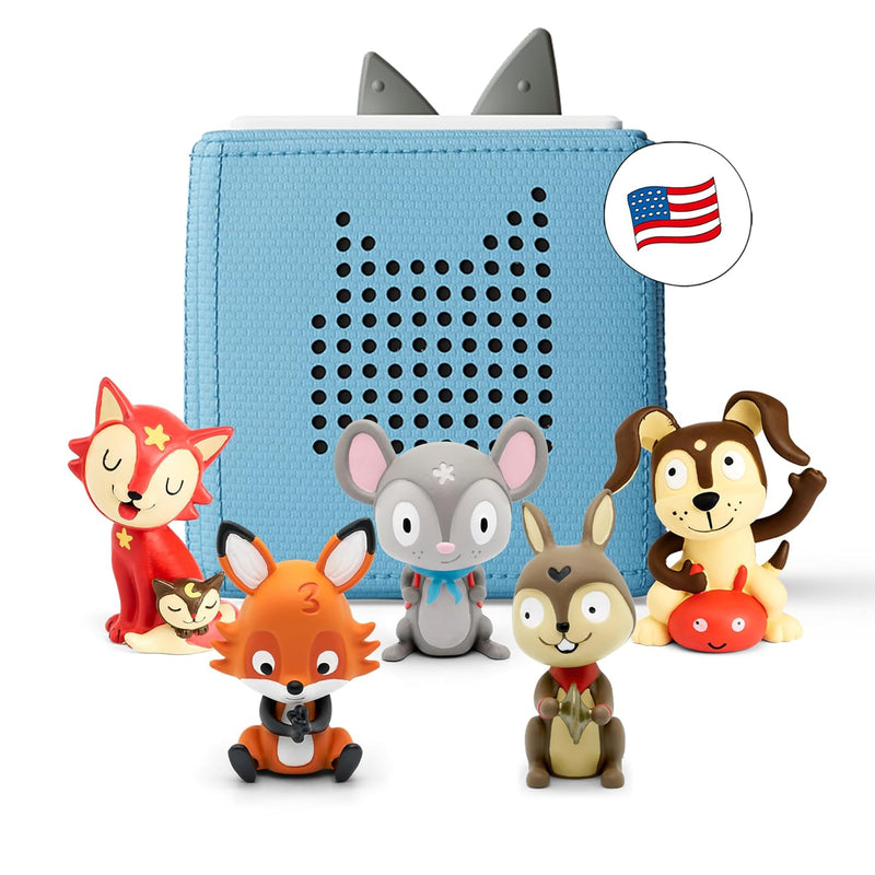 Toniebox Audio Player Starter Set with Counting Songs, Bedtime Songs, Sing-