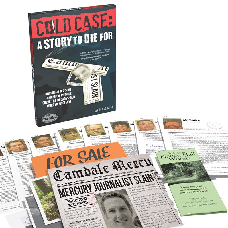 ThinkFun Cold Case: A Story to Die for - Interactive Murder Mystery Game |