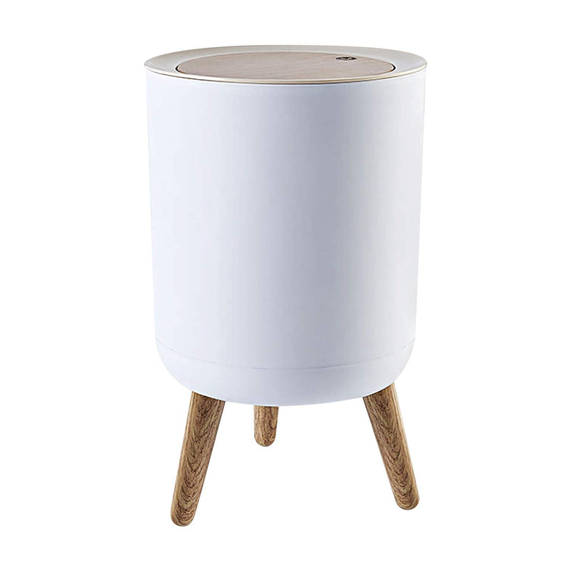 Trash Can,7Liter/1.8 Gallon Garbage Can With Press Top Lid,Nordic Modern Waste B