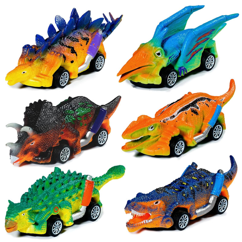 Dinosaur Toys 6 Pcs Pull Back Cars Dinosaur Toys For Kids 3 5 Toddler Boy T